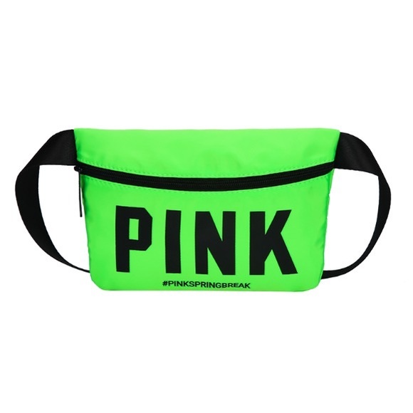 🆕✨ Victoria's Secret PINK Fanny Pack Waist Fluorescent Neon Belt Bag - Picture 3 of 3